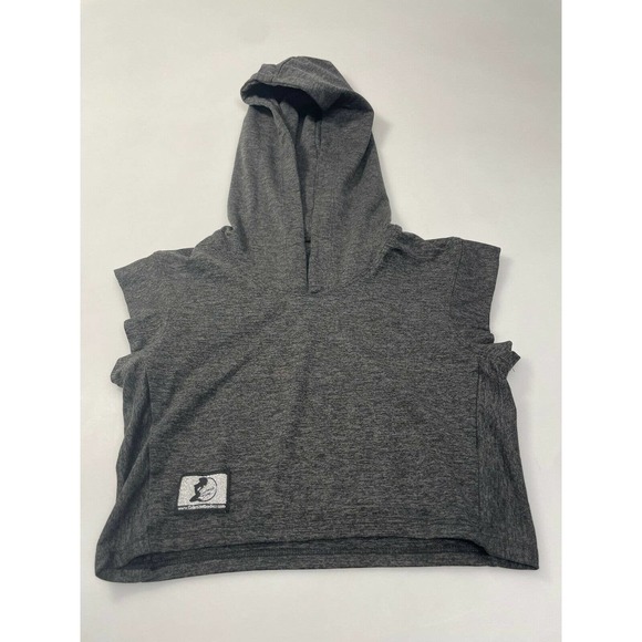 Celestial Bodiez Crop Long Sleeve Gray S Women's